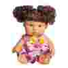 Кукла Lovely baby в малиновом платье с темными локонами, 18.5 см, XM632/5
