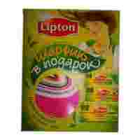 Отзывы Чай зеленый Lipton подарочный набор с шарфом