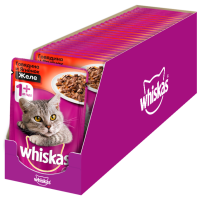 Отзывы Корм для кошек Whiskas с ягненком, с говядиной (кусочки в желе)