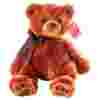 Мягкая игрушка Aurora Медведь тёмно-коричневый с коричневым бантиком 50 см
