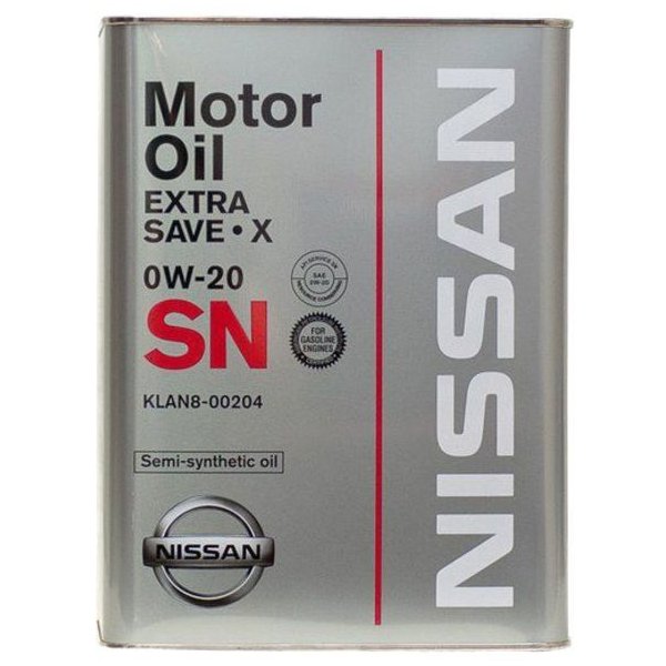Отзывы Nissan SN Extra Save X 0W-20 4 л