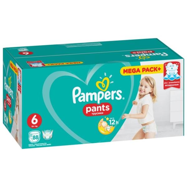 Отзывы Pampers трусики Pants 6 (15+ кг) 88 шт.