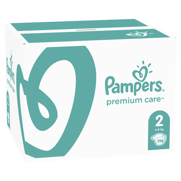 Отзывы Pampers подгузники Premium Care 2 (4-8 кг) 198 шт.