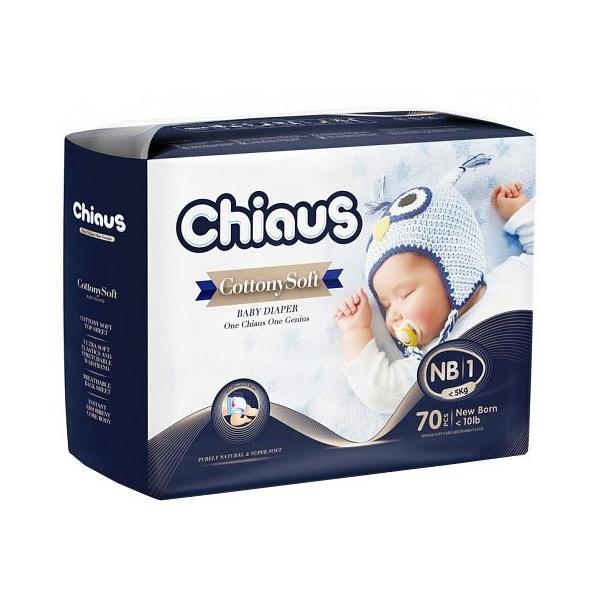 Отзывы Chiaus подгузники Cottony Soft NB (0-5 кг) 70 шт.
