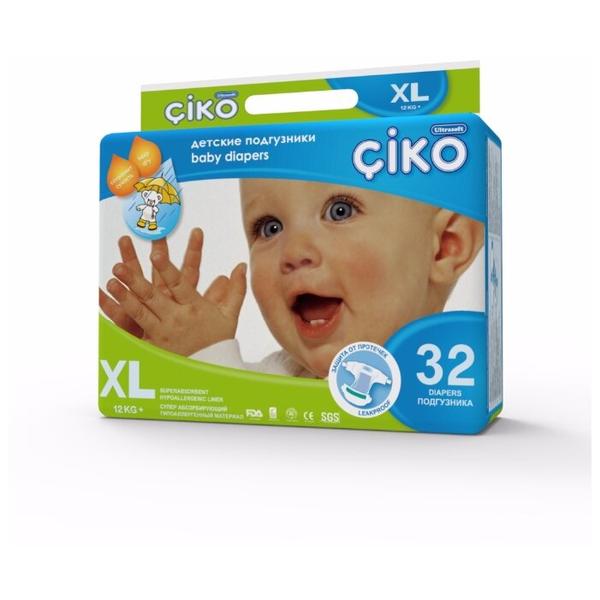 Отзывы Ciko подгузники XL (12+ кг) 32 шт.