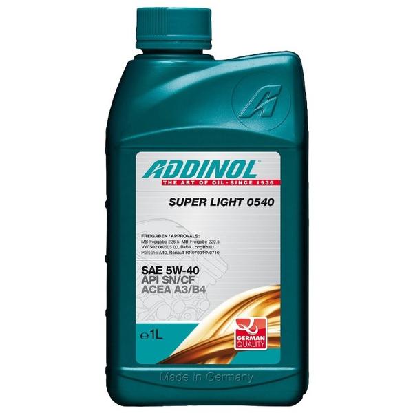 Отзывы ADDINOL Super Light 0540 SAE 5W-40 1 л