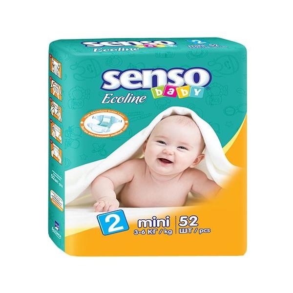 Отзывы Senso baby подгузники Ecoline 2 (3-6 кг) 52 шт.