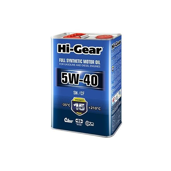 Отзывы Hi-Gear 5W-40 SN/CF 4 л