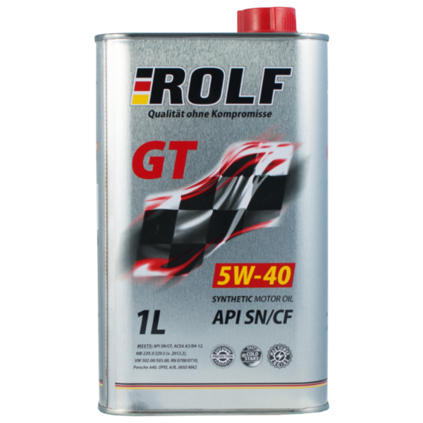 Отзывы ROLF GT 5W-40 SN/CF 1 л