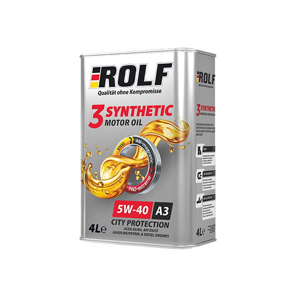 Отзывы ROLF 3-Synthetic 5W-40 4 л