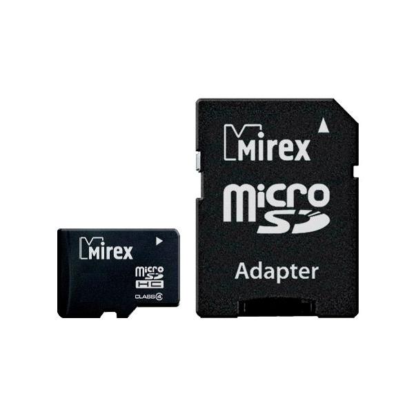 Отзывы Карта памяти Mirex microSDHC Class 4 + SD adapter
