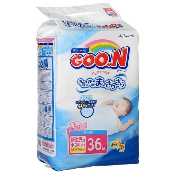Отзывы Goo.N подгузники (1,8-3 кг) 36 шт.