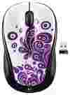 Logitech Wireless Mouse M325 purple swirls Black USB
