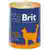 Корм для кошек Brit мясное ассорти, с печенью 340 г (паштет)