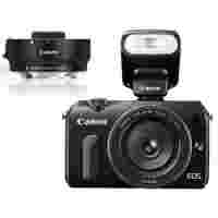 Отзывы Canon EOS M Kit (black 18Mpx 18-55 IS STM + 22 STM 3 1080p SD Li-Ion, Набор с объективом + Mount Adapter + вспышка Speedlite 90EX)