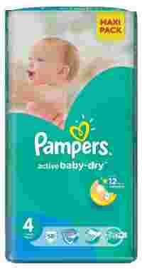 Отзывы Pampers подгузники Active Baby-Dry 4 (7-14 кг) 58 шт.