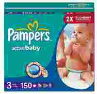 Отзывы Pampers подгузники Active Baby 3 (4-9 кг) 150 шт.