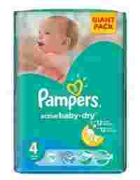 Отзывы Pampers подгузники Active Baby-Dry 4 (7-14 кг) 76 шт.
