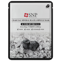 Отзывы SNP маска с экстрактом черного угля Charcoal Mineral Black Ampoule Mask