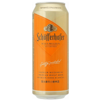 Отзывы Пиво светлое Schofferhofer Hefeweizen, 0.5 л банка