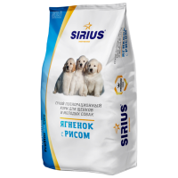 Отзывы Корм для собак Sirius Ягненок с рисом для щенков и молодых собак