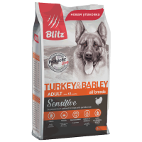 Отзывы Корм для собак Blitz Adult Dog Turkey & Barley All Breeds dry