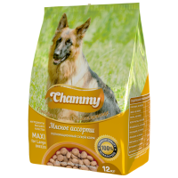 Отзывы Корм для собак Chammy мясное ассорти 12 кг (для крупных пород)