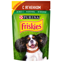 Отзывы Корм для собак Friskies консервированный полнорационный для взрослых собак, кусочки с ягненком в подливе