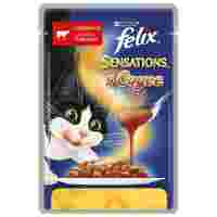 Отзывы Корм для кошек Felix Sensations с говядиной и с томатами (кусочки в соусе)