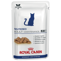 Отзывы Корм для стерилизованных кошек Royal Canin Neutered Maintenance для профилактики МКБ, мясное ассорти 100 г (кусочки в соусе)