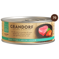 Отзывы Корм для кошек Grandorf Филе тунца с мясом лосося