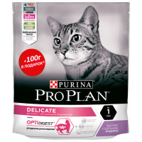 Отзывы Корм для кошек Pro Plan Delicate при чувствительном пищеварении, с индейкой