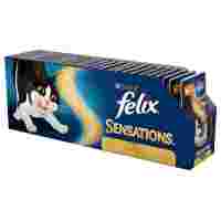 Отзывы Корм для кошек Felix Sensations с индейкой и с соусом со вкусом бекона 85 г (кусочки в соусе)