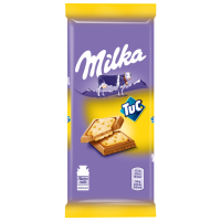 Отзывы Шоколад Milka молочный с соленым крекером TUC