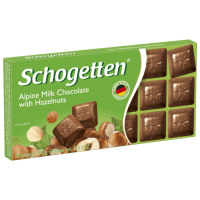 Отзывы Шоколад Schogetten Alpine Milk Chocolate with Hazelnuts альпийский молочный с фундуком порционный