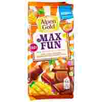 Отзывы Шоколад Alpen Gold Max Fun молочный манго, ананас, маракуйя, взрывная карамель, шипучие шарики