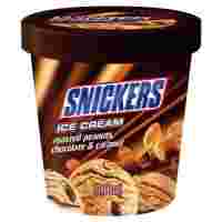 Отзывы Мороженое Snickers сливочное сливочный с карамелью-арахисом-шоколадной прослойкой 375 г
