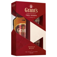 Отзывы Виски Grant's Family Reserve в п/у, 0,75 л + 2 стакана