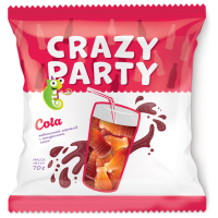 Отзывы Мармелад Азовская кондитерская фабрика Crazy Party Cola с натуральным соком 70 г