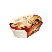 Отзывы Мороженое Вкусландия пломбир чизкейк с миндалем и шоколадным топингом 450 г