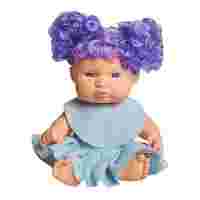 Отзывы Кукла Lovely baby в голубом платье с фиолетовыми локонами, 18.5 см, XM632/1