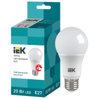 Отзывы Лампа светодиодная IEK ECO 4000K, E27, A60, 20Вт