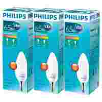 Отзывы Упаковка светодиодных ламп 3 шт Philips Essential LED 2700К, E14, B38, 6.5Вт