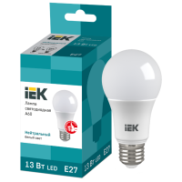 Отзывы Лампа светодиодная IEK ECO 4000K, E27, A60, 13Вт