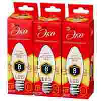Отзывы Упаковка светодиодных ламп 3 шт ЭРА Б0030020, E27, B35, 8Вт