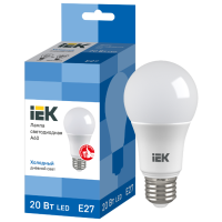 Отзывы Лампа светодиодная IEK ECO 6500K, E27, A60, 20Вт
