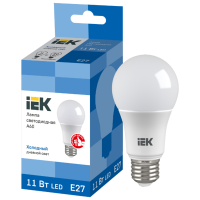 Отзывы Лампа светодиодная IEK ECO 6500K, E27, А60, 11Вт