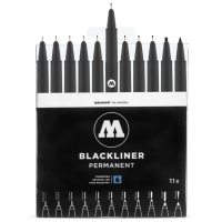 Отзывы Molotow набор линеров BLACKLINER complete set 11 штук