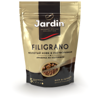 Отзывы Кофе растворимый Jardin Filigrano с молотым кофе, пакет