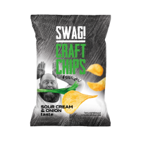 Отзывы Чипсы SWAG Craft Chips картофельные со вкусом сметаны и лука